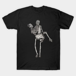 Sugar skull couple lover celebration day of the dead. T-Shirt